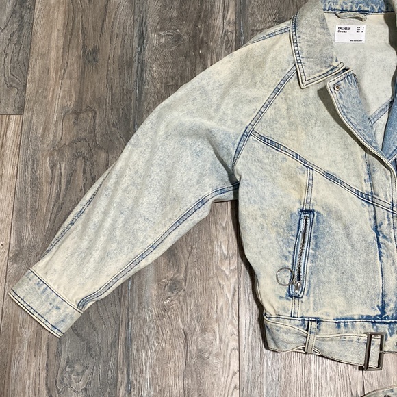 Bershka vintage style oversized denim jacket - Picture 2 of 9